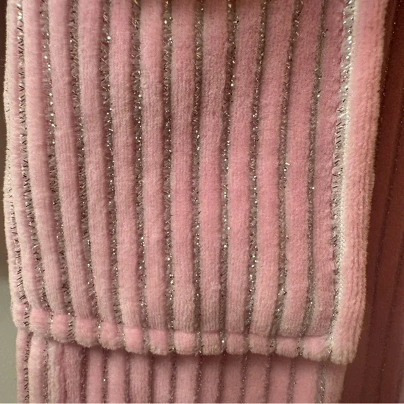 NWT Juicy Couture Pink And Silver Embroidered Corduroy - Picture 4 of 11